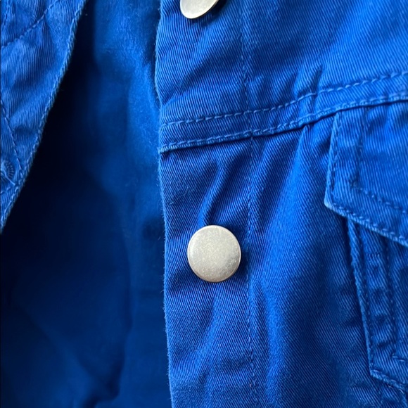 Blue Button-Up Jacket - Picture 4 of 4
